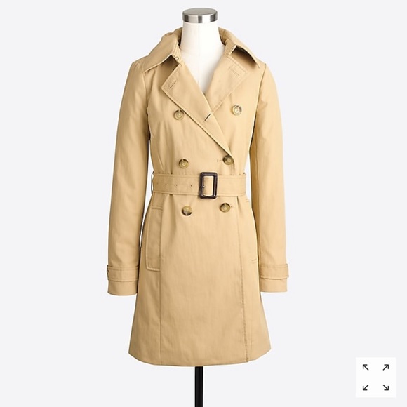 J crew everyday trench size 0 beige classic - Picture 1 of 8
